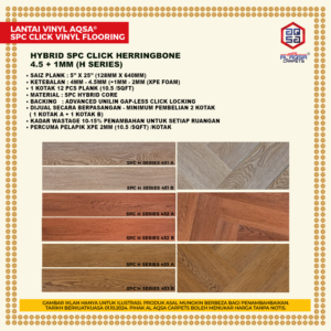 Lantai Spc Klik Herringbone (H Series)
