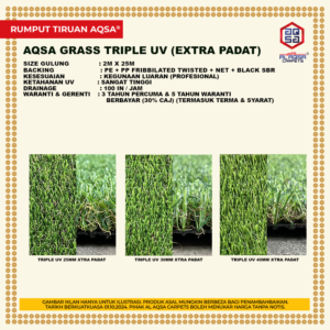 Rumput Tiruan Triple UV Extra Padat