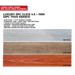 LUXURY SPC CLICK 4.5MM +1MM (SPC 7000 SERIES)